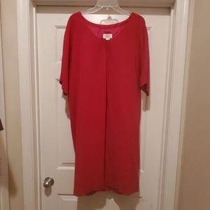 Red Flowing Dress